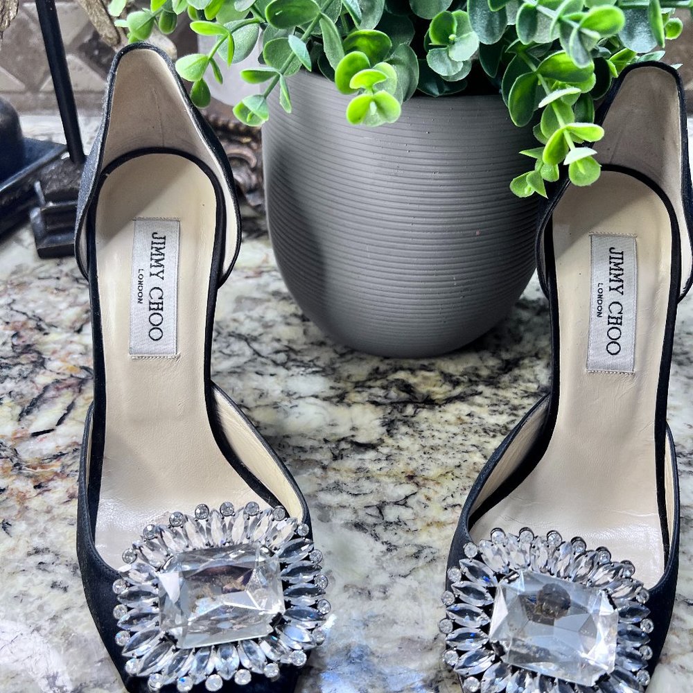 Jimmy Choo "Kendal D'Orsay" Black size 8